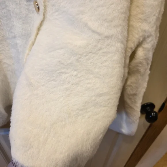 A New Day Cream Fuzzy V-Neck Cardigan Sweater XXL Women's New - Picture 6 of 11